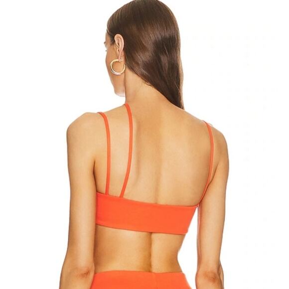 Michael Costello x REVOLVE Amira Crop Top in Orange - Picture 2 of 8